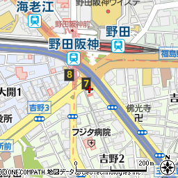 カラオケ ビッグエコー 野田阪神駅前店周辺の地図