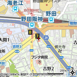 カラオケ ビッグエコー 野田阪神駅前店周辺の地図