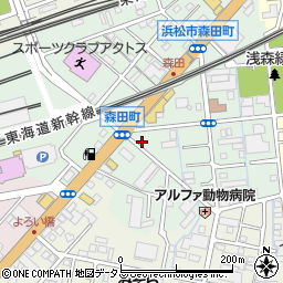 静岡県浜松市中央区森田町197周辺の地図