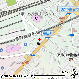 静岡県浜松市中央区森田町216周辺の地図