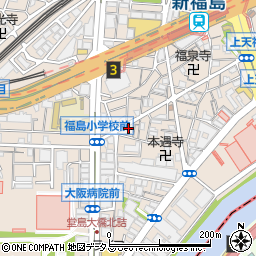 煮穴子と白ぎも 大阪福島本店周辺の地図
