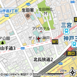 ザ・ビー神戸周辺の地図