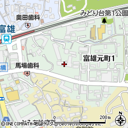 サーパス富雄駅前Ｂ棟周辺の地図