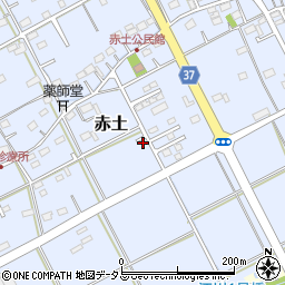 静岡県菊川市赤土809-6周辺の地図