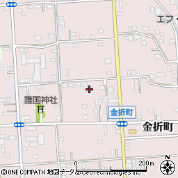 静岡県浜松市中央区金折町428周辺の地図