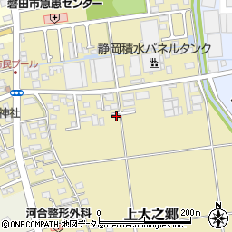 静岡県磐田市上大之郷105周辺の地図