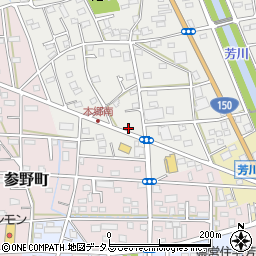 静岡県浜松市中央区本郷町364周辺の地図