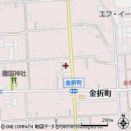 静岡県浜松市中央区金折町439周辺の地図