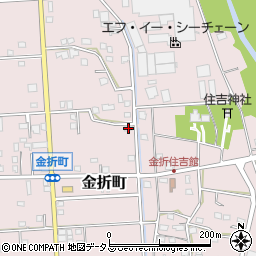 静岡県浜松市中央区金折町643周辺の地図