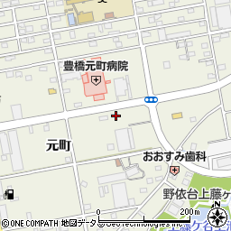 愛知県豊橋市南大清水町元町270周辺の地図