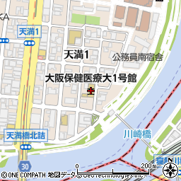 学校法人福田学園　大阪保健医療大学周辺の地図