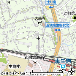 奈良県生駒市辻町808-5周辺の地図