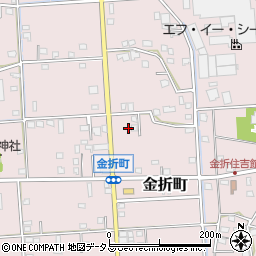 静岡県浜松市中央区金折町649周辺の地図