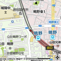 タイムズＪＲ鴫野駅西第２駐車場周辺の地図