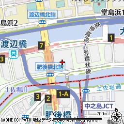 株式会社広島ホームテレビ　大阪支社周辺の地図