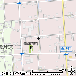 静岡県浜松市中央区金折町191周辺の地図