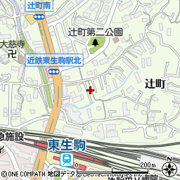 奈良県生駒市辻町749-7周辺の地図