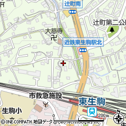 奈良県生駒市辻町784周辺の地図