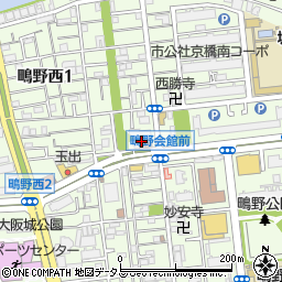 鴫野連合町会事務所周辺の地図