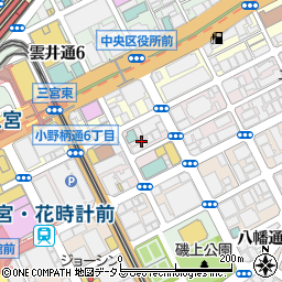 アイ・ワークス神戸三宮周辺の地図