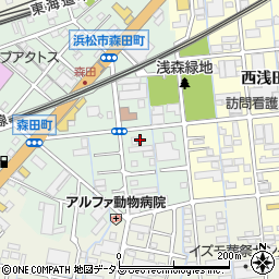 静岡県浜松市中央区森田町94周辺の地図