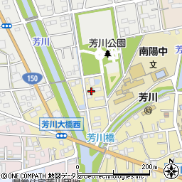 静岡県浜松市中央区芳川町56周辺の地図