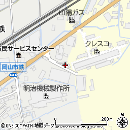 岡山県岡山市東区鉄133周辺の地図