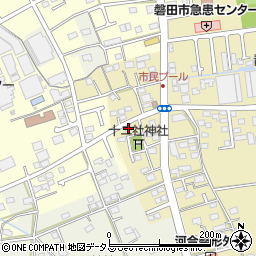 静岡県磐田市上大之郷361周辺の地図