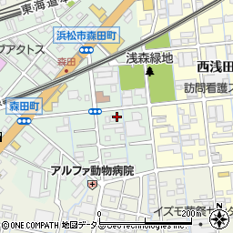 静岡県浜松市中央区森田町95周辺の地図