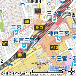 カレーハウスＣｏＣｏ壱番屋ＰＬｉＣＯ三宮店周辺の地図