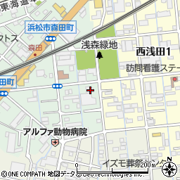 静岡県浜松市中央区森田町56周辺の地図
