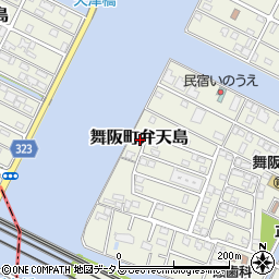 静岡県浜松市中央区舞阪町弁天島周辺の地図