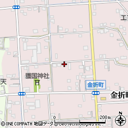 静岡県浜松市中央区金折町422周辺の地図