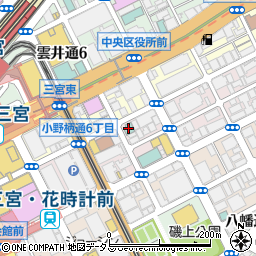 アパホテル神戸三宮周辺の地図