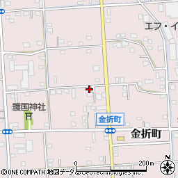 静岡県浜松市中央区金折町438周辺の地図