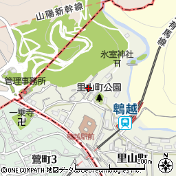 兵庫県神戸市兵庫区里山町1-68周辺の地図