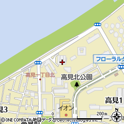 大阪府大阪市此花区高見周辺の地図