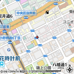 兵庫県神戸市中央区御幸通周辺の地図