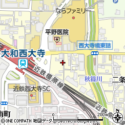 リパーク大和西大寺駅前第５駐車場周辺の地図