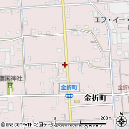 静岡県浜松市中央区金折町442周辺の地図