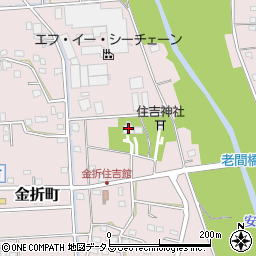 静岡県浜松市中央区金折町991周辺の地図