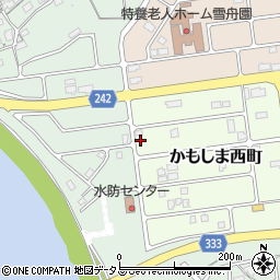 島根県益田市かもしま西町5-2周辺の地図