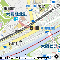 レジナコート大阪城北詰周辺の地図