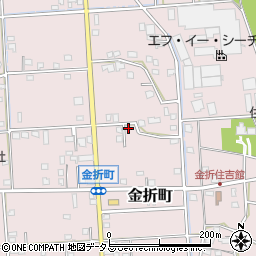 静岡県浜松市中央区金折町647周辺の地図