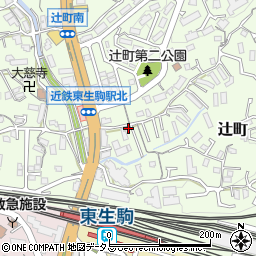 奈良県生駒市辻町749-12周辺の地図