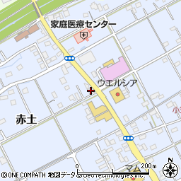 静岡県菊川市赤土1107-2周辺の地図