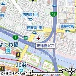 大阪法律センター法律事務所周辺の地図