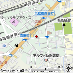 静岡県浜松市中央区森田町164周辺の地図