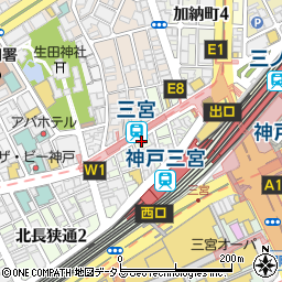 ZINO ジーノ 三宮店周辺の地図
