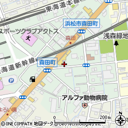 静岡県浜松市中央区森田町186周辺の地図